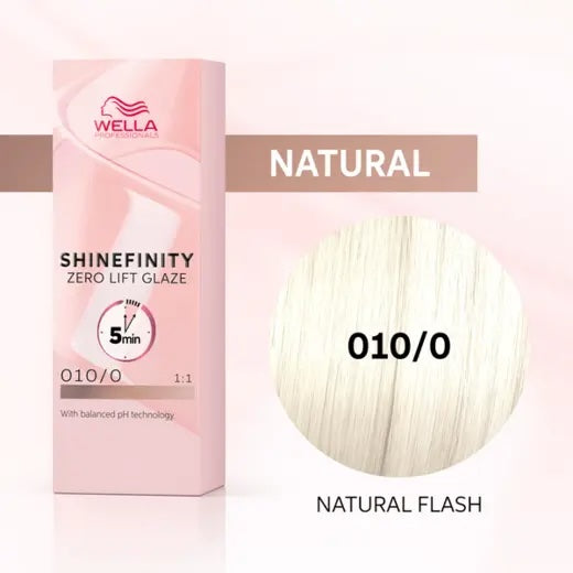 Wella Shinefinity Zero Lift Glaze Demi-Permanent Hair Colour - 60ml