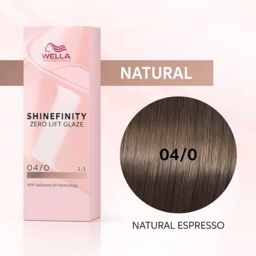 Wella Shinefinity Zero Lift Glaze Demi-Permanent Hair Colour - 60ml
