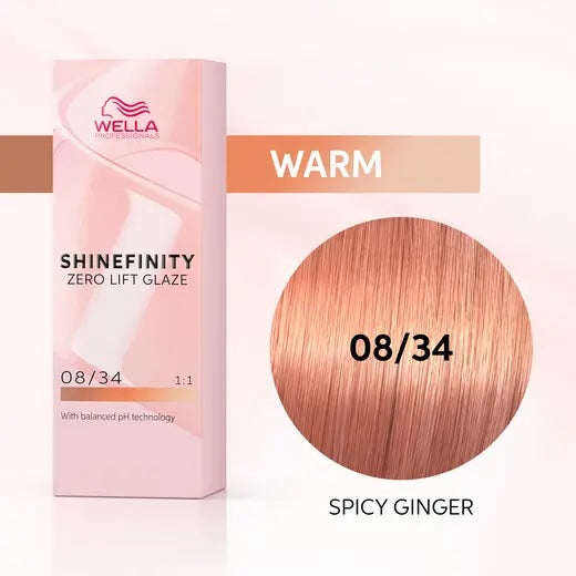 Wella Shinefinity Zero Lift Glaze Demi-Permanent Hair Colour - 60ml